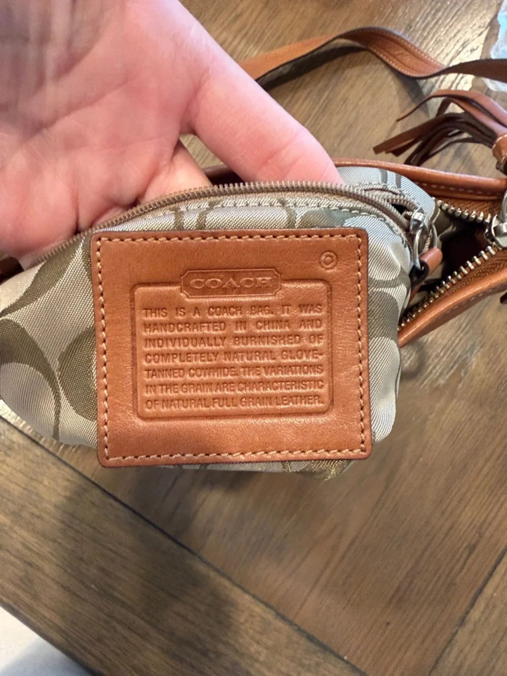 Coach | Cowhide Tan Crossbody Purse
